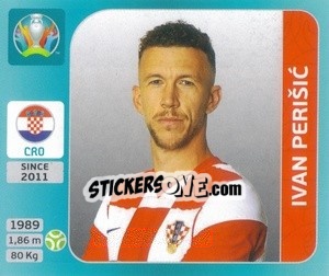 Sticker Ivan Perišic - UEFA Euro 2020 Tournament Edition. 654 Stickers version - Panini