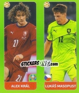 Figurina Alex Král / Lukáš Masopust - UEFA Euro 2020 Tournament Edition. 654 Stickers version - Panini