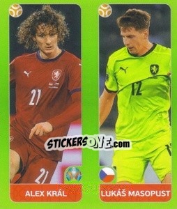 Sticker Alex Král / Lukáš Masopust - UEFA Euro 2020 Tournament Edition. 654 Stickers version n. 362 - Panini