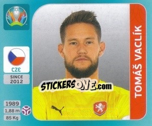 Sticker Tomáš Vaclík - UEFA Euro 2020 Tournament Edition. 654 Stickers version n. 365 - Panini