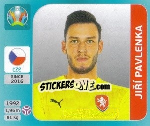 Cromo Jiří Pavlenka - UEFA Euro 2020 Tournament Edition. 654 Stickers version - Panini