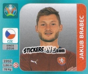 Sticker Jakub Brabec - UEFA Euro 2020 Tournament Edition. 654 Stickers version - Panini