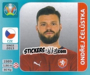 Cromo Ondřej Celůstka - UEFA Euro 2020 Tournament Edition. 654 Stickers version - Panini