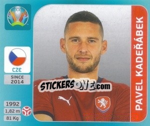 Sticker Pavel Kadeřábek - UEFA Euro 2020 Tournament Edition. 654 Stickers version - Panini