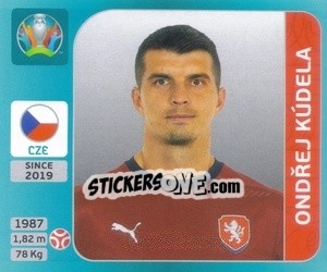 Cromo Ondřej Kúdela - UEFA Euro 2020 Tournament Edition. 654 Stickers version - Panini