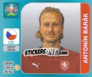 Sticker Antonín Barák - UEFA Euro 2020 Tournament Edition. 654 Stickers version n. 373 - Panini