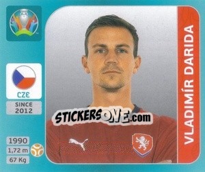 Cromo Vladimír Darida - UEFA Euro 2020 Tournament Edition. 654 Stickers version - Panini