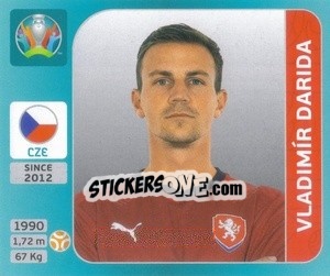 Sticker Vladimír Darida - UEFA Euro 2020 Tournament Edition. 654 Stickers version n. 374 - Panini