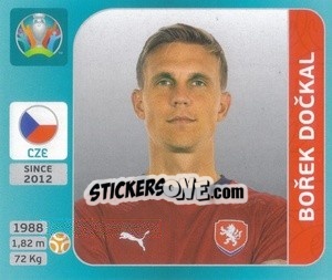 Cromo Bořek Dockal - UEFA Euro 2020 Tournament Edition. 654 Stickers version - Panini