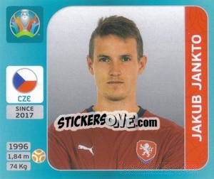 Sticker Jakub Jankto - UEFA Euro 2020 Tournament Edition. 654 Stickers version - Panini