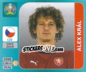 Sticker Alex Král - UEFA Euro 2020 Tournament Edition. 654 Stickers version - Panini