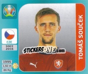 Cromo Tomáš Soucek - UEFA Euro 2020 Tournament Edition. 654 Stickers version - Panini