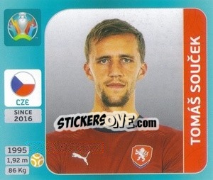 Figurina Tomáš Soucek - UEFA Euro 2020 Tournament Edition. 654 Stickers version - Panini