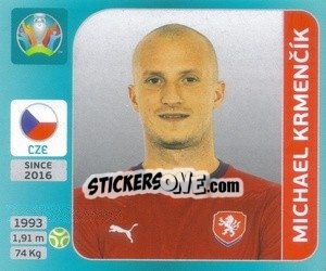 Sticker Michael Krmencík - UEFA Euro 2020 Tournament Edition. 654 Stickers version - Panini