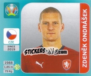 Sticker Zdeněk Ondrášek - UEFA Euro 2020 Tournament Edition. 654 Stickers version n. 382 - Panini