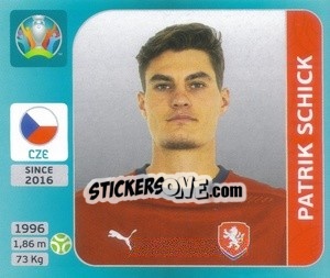 Sticker Patrik Schick - UEFA Euro 2020 Tournament Edition. 654 Stickers version - Panini