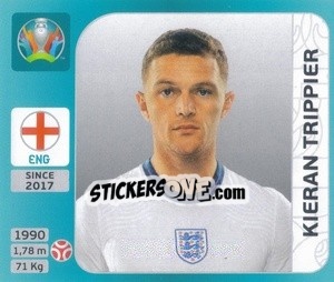 Sticker Kieran Trippier - UEFA Euro 2020 Tournament Edition. 654 Stickers version n. 393 - Panini