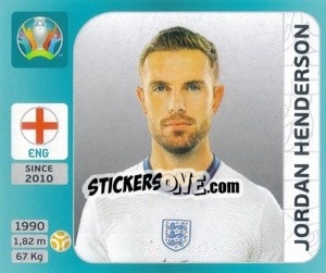Sticker Jordan Henderson - UEFA Euro 2020 Tournament Edition. 654 Stickers version - Panini