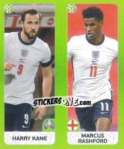 Figurina Mason Mount / Declan Rice - UEFA Euro 2020 Tournament Edition. 654 Stickers version - Panini