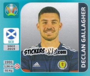 Sticker Declan Gallagher - UEFA Euro 2020 Tournament Edition. 654 Stickers version - Panini