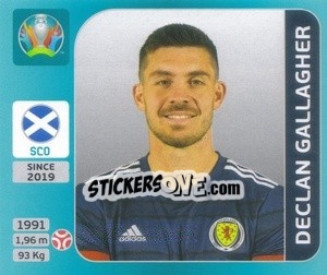 Sticker Declan Gallagher - UEFA Euro 2020 Tournament Edition. 654 Stickers version n. 422 - Panini