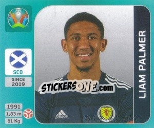 Sticker Liam Palmer - UEFA Euro 2020 Tournament Edition. 654 Stickers version - Panini