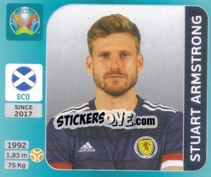 Sticker Stuart Armstrong - UEFA Euro 2020 Tournament Edition. 654 Stickers version - Panini