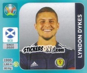 Figurina Lyndon Dykes - UEFA Euro 2020 Tournament Edition. 654 Stickers version - Panini