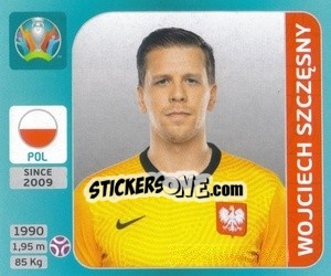 Sticker Wojciech Szczęsny - UEFA Euro 2020 Tournament Edition. 654 Stickers version n. 440 - Panini