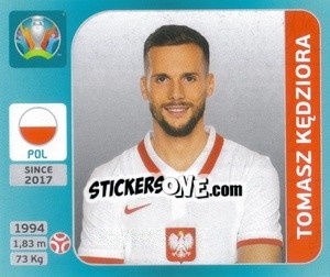 Cromo Tomasz Kędziora - UEFA Euro 2020 Tournament Edition. 654 Stickers version - Panini