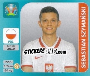 Sticker Sebastian Szymański - UEFA Euro 2020 Tournament Edition. 654 Stickers version - Panini