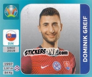 Cromo Dominik Greif - UEFA Euro 2020 Tournament Edition. 654 Stickers version - Panini