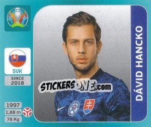 Sticker Dávid Hancko - UEFA Euro 2020 Tournament Edition. 654 Stickers version n. 475 - Panini