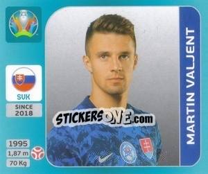 Cromo Martin Valjent - UEFA Euro 2020 Tournament Edition. 654 Stickers version - Panini