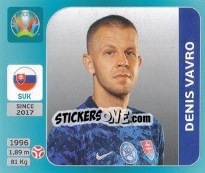 Sticker Denis Vavro - UEFA Euro 2020 Tournament Edition. 654 Stickers version - Panini