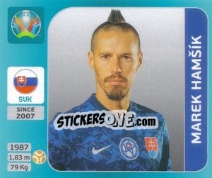 Cromo Marek Hamšík - UEFA Euro 2020 Tournament Edition. 654 Stickers version - Panini
