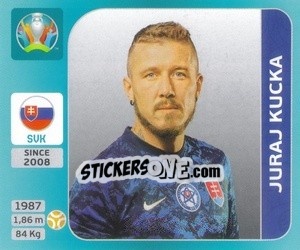 Figurina Juraj Kucka - UEFA Euro 2020 Tournament Edition. 654 Stickers version - Panini