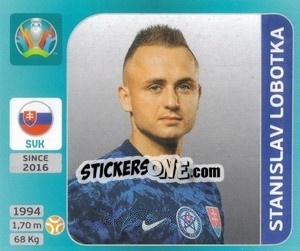 Cromo Stanislav Lobotka - UEFA Euro 2020 Tournament Edition. 654 Stickers version - Panini
