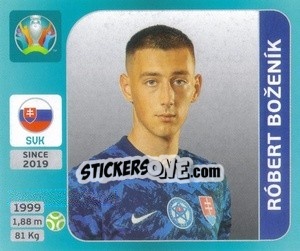 Sticker Róbert Boženík - UEFA Euro 2020 Tournament Edition. 654 Stickers version - Panini