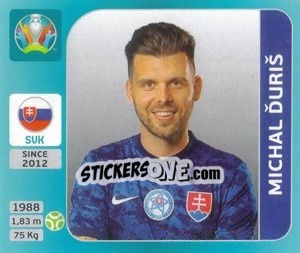 Sticker Michal Ďuriš - UEFA Euro 2020 Tournament Edition. 654 Stickers version - Panini