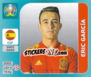 Cromo Eric García - UEFA Euro 2020 Tournament Edition. 654 Stickers version - Panini