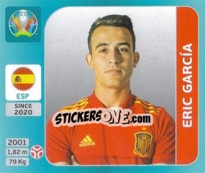 Sticker Eric García - UEFA Euro 2020 Tournament Edition. 654 Stickers version n. 498 - Panini