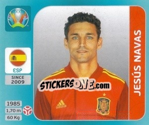 Sticker Jesús Navas - UEFA Euro 2020 Tournament Edition. 654 Stickers version n. 499 - Panini