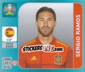 Sticker Sergio Ramos - UEFA Euro 2020 Tournament Edition. 654 Stickers version n. 501 - Panini