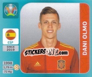 Sticker Dani Olmo - UEFA Euro 2020 Tournament Edition. 654 Stickers version - Panini
