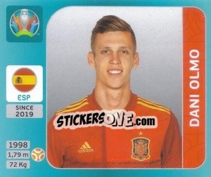 Figurina Dani Olmo - UEFA Euro 2020 Tournament Edition. 654 Stickers version - Panini