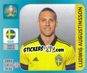 Figurina Ludwig Augustinsson - UEFA Euro 2020 Tournament Edition. 654 Stickers version - Panini