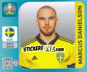 Sticker Marcus Danielson - UEFA Euro 2020 Tournament Edition. 654 Stickers version - Panini