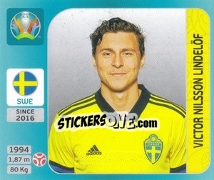 Sticker Victor Nilsson Lindelöf - UEFA Euro 2020 Tournament Edition. 654 Stickers version - Panini