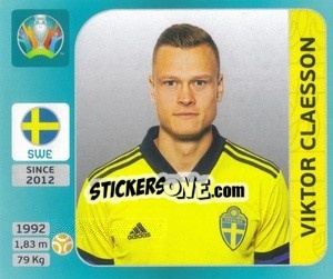 Sticker Viktor Claesson - UEFA Euro 2020 Tournament Edition. 654 Stickers version n. 536 - Panini